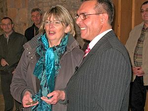 Remise de la m�daille � Souvigny.